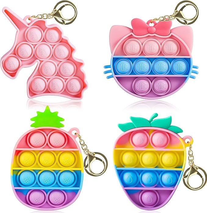 Learay Pop Pack Rainbow Bubble Fidget Sensory Toy, Push Cheap Popper Bubbles Popping Toy Cheap Po... | Amazon (US)