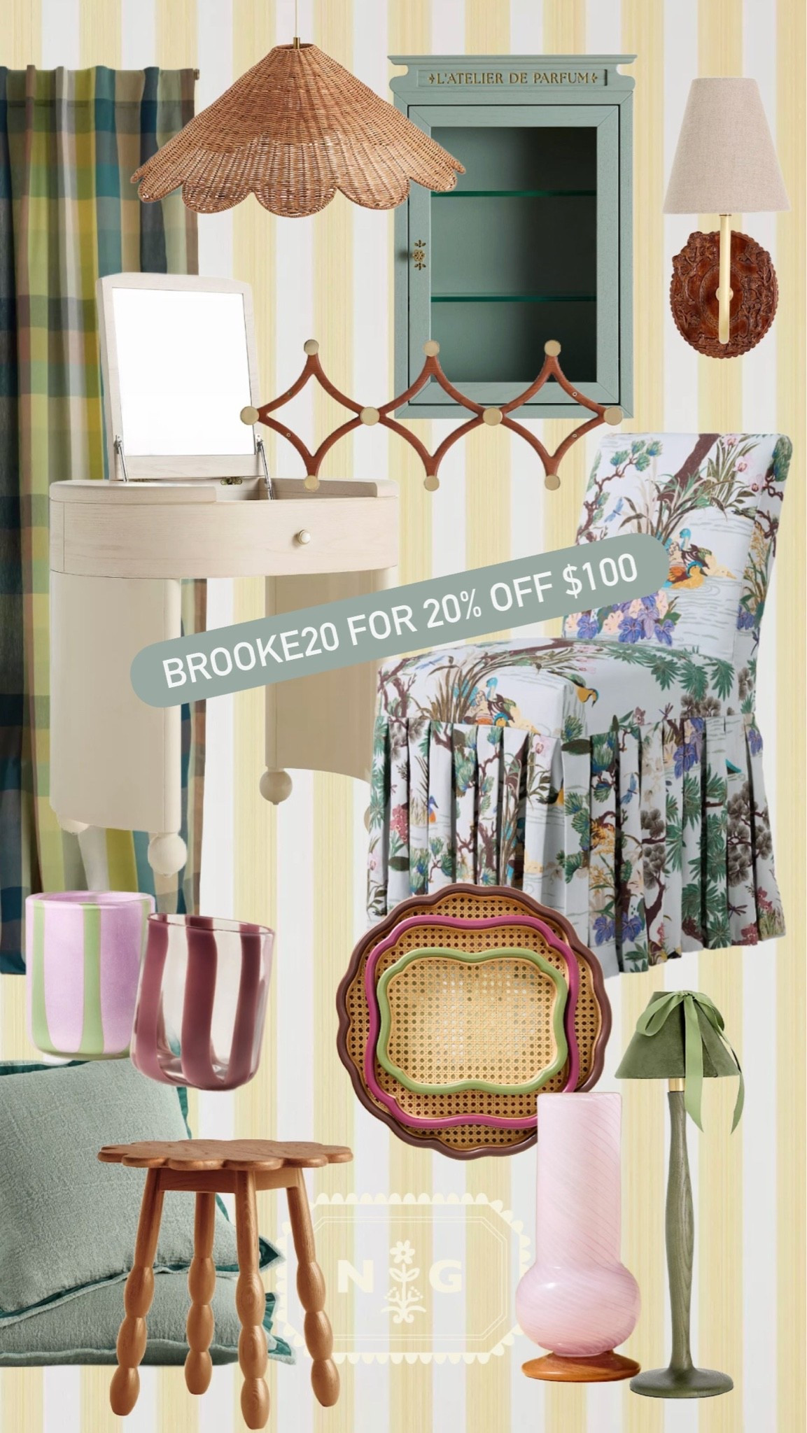 BROOKE20 for 20% off $100 order
*some exclusion’s 
*ends 6/28