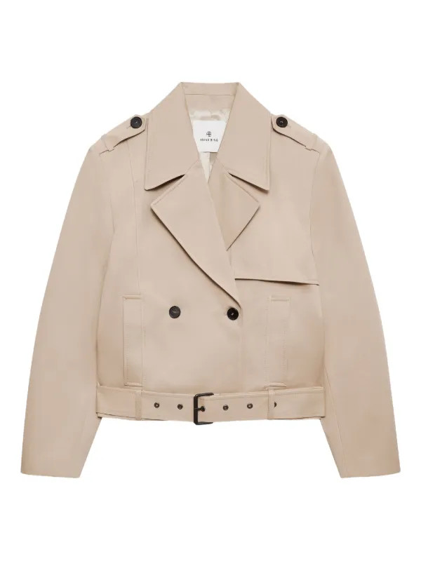 ANINE BING Greer double-breasted Jacket | Neutrals | FARFETCH | Farfetch Global