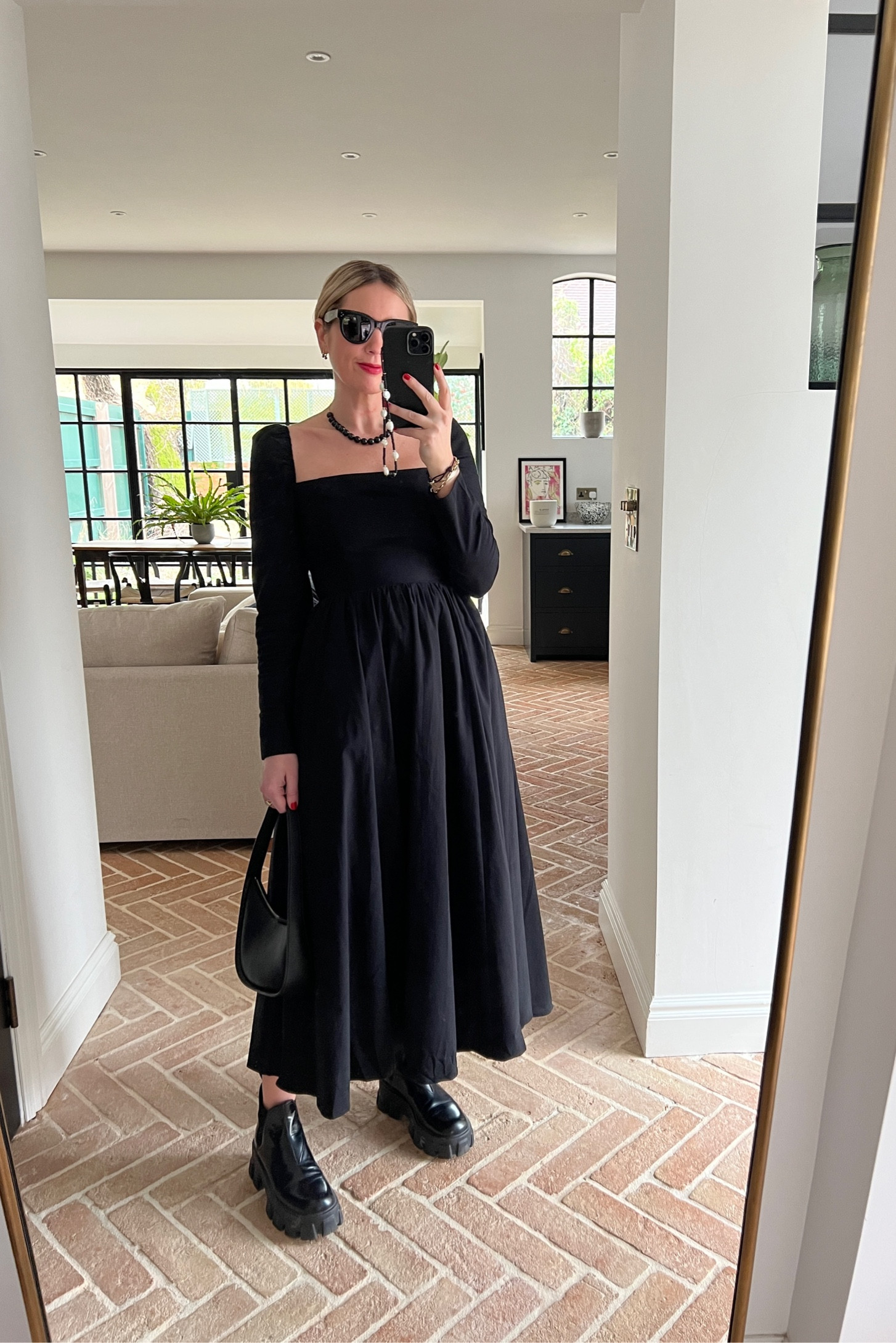 Black Dress | wedding guest dress | chunky boots | reformation dress | midi dress | 

#LTKeurope #LTKunder100 #LTKstyletip