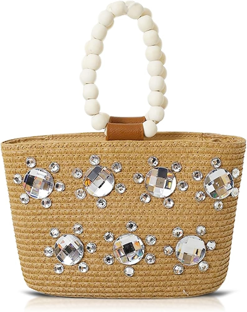 Tote Bag for Women, Straw Beach Bag, Large-Capacity Shoulder Bag, Handbags Suitable for Vacation ... | Amazon (US)