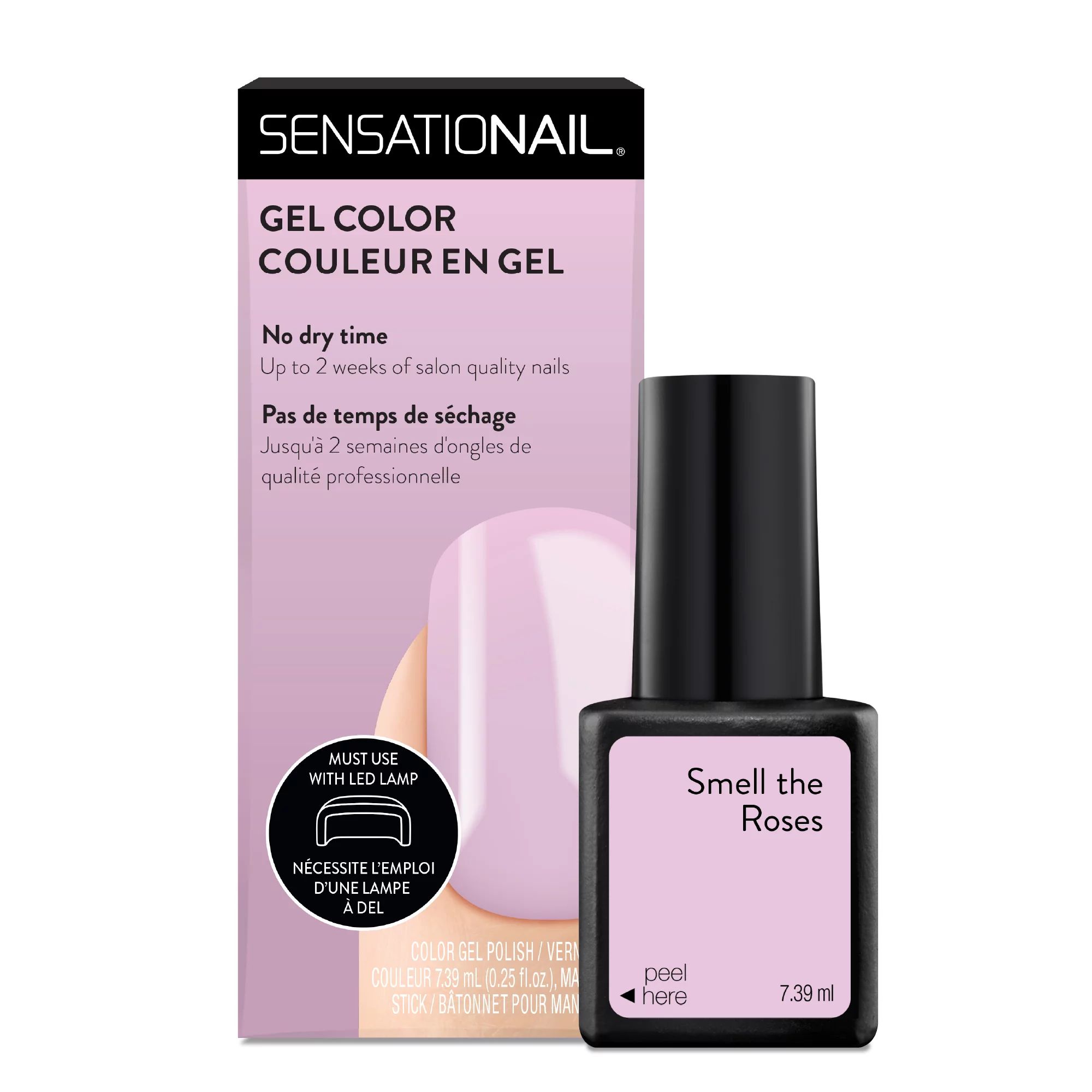 SensatioNail Gel Nail Polish (Pink), Smell The Roses, 0.25 fl oz - Walmart.com | Walmart (US)