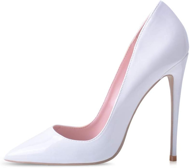 Elisabet Tang Women Pumps, Pointed Toe High Heel 4.7 inch/12cm Party Stiletto Heels Shoes | Amazon (US)