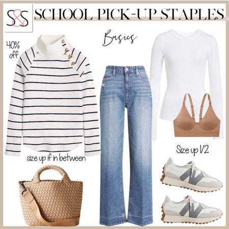 A long sleeve striped tee and jeans is perfect anywhere- school pickup line, casual work days, or weekend errands  

#LTKstyletip #LTKworkwear #LTKSeasonal