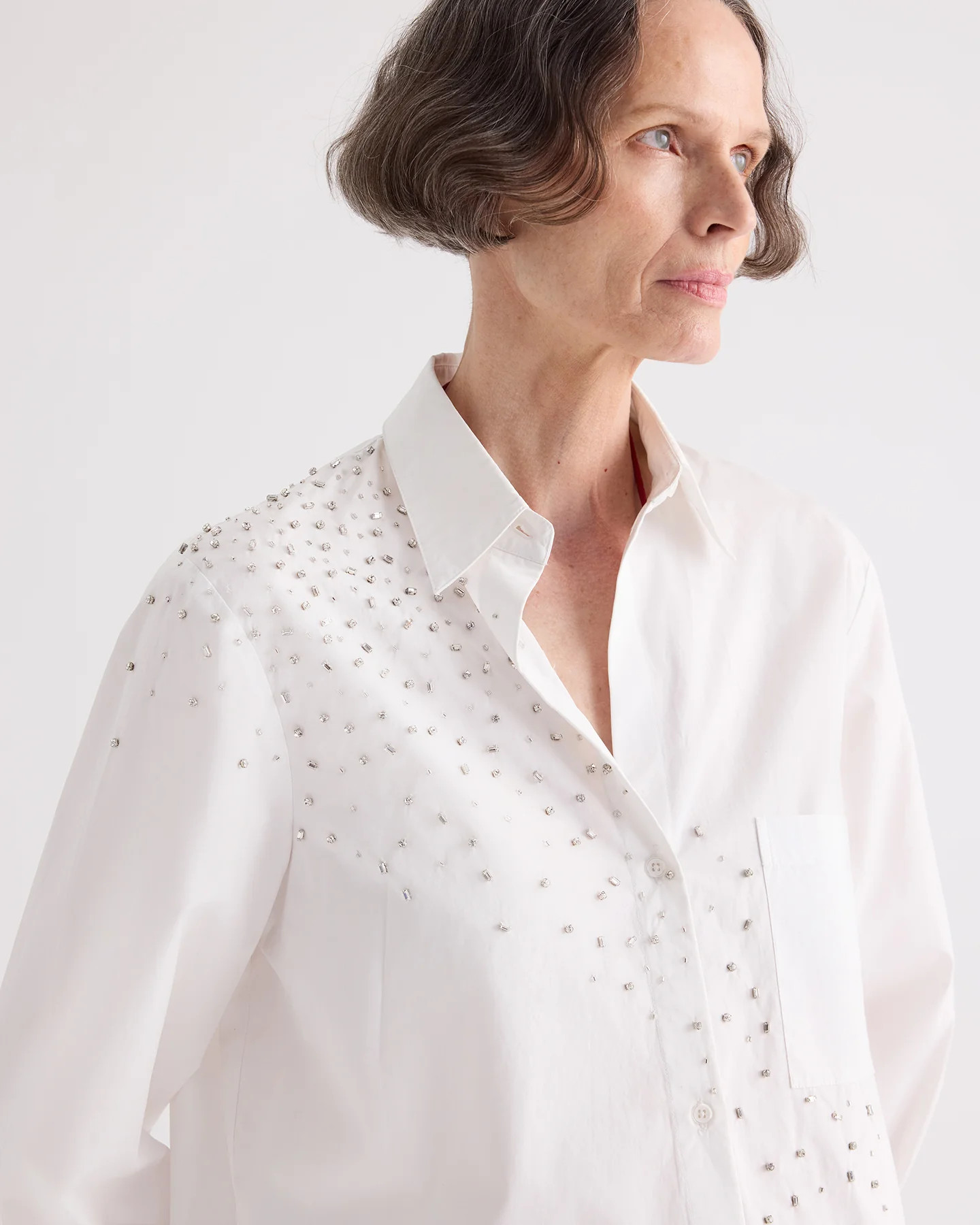 Women's White Beaded Top | TWP Clothing | TWP