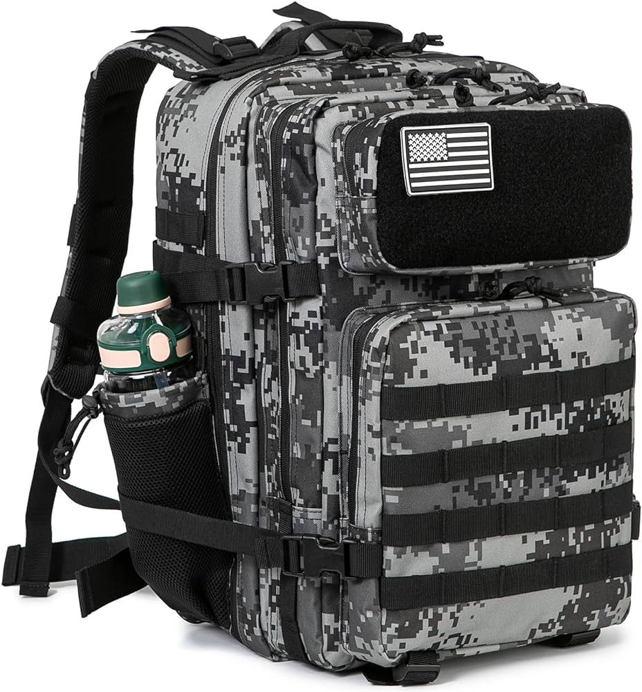 QT&QY 25L/35L/45L Military Tactical Backpack For Men Molle Daypack 3 Day Bug Out Bag Hiking Rucks... | Amazon (US)