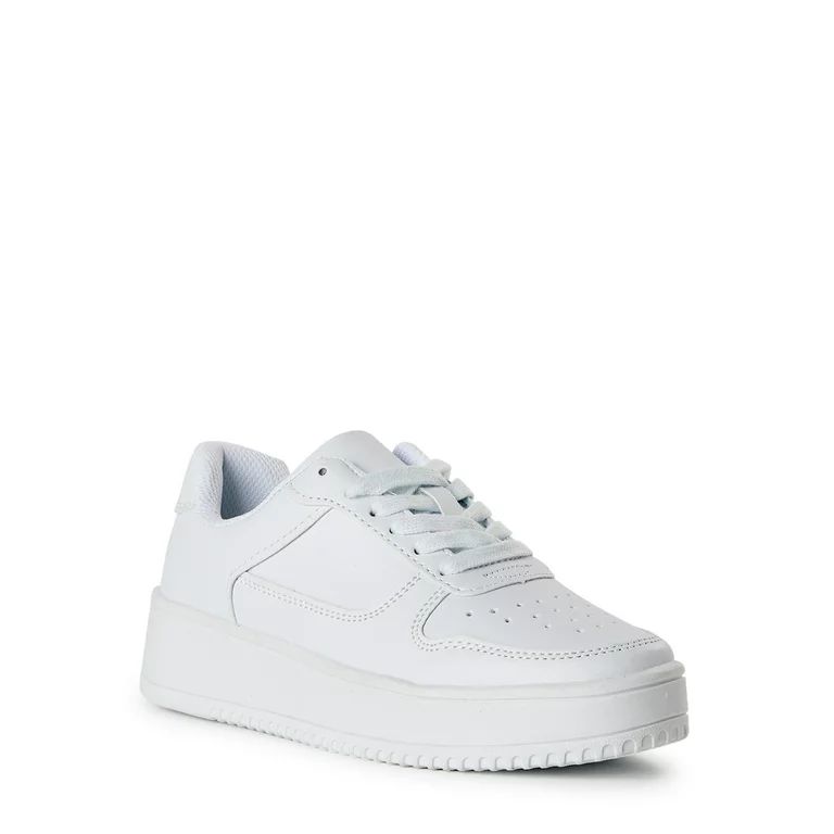 No Boundaries Women's Platform Casual Sneakers, Wide Width Available - Walmart.com | Walmart (US)