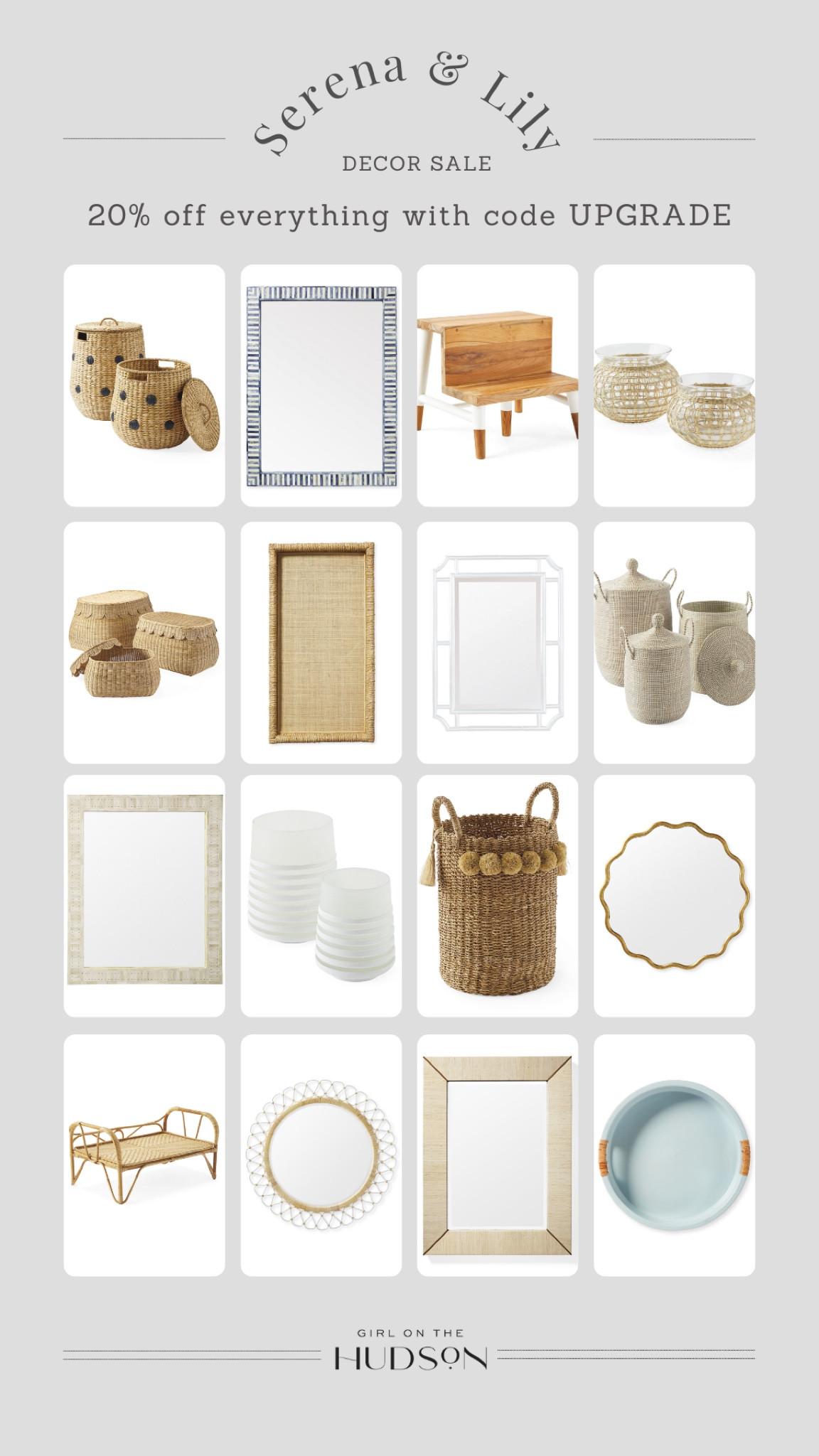 Serena & lily home decor sale 

#LTKsalealert #LTKhome