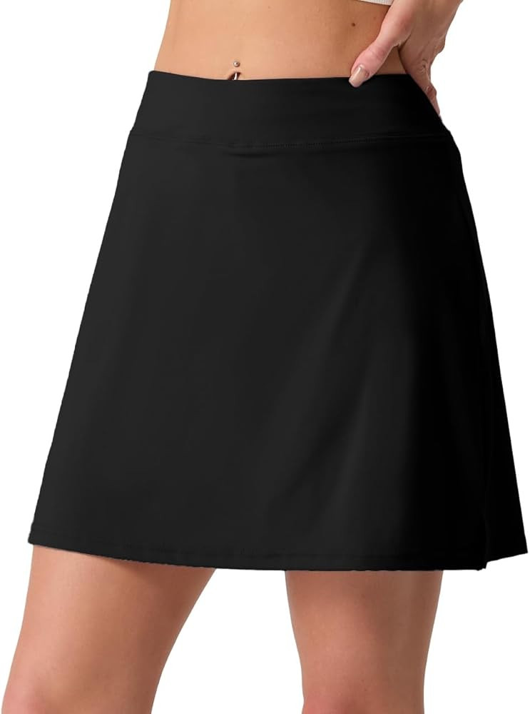 PrinStory Women's High Waisted Tennis Skirt 2 in 1 Athletic Skirt Quick Dry Pickleball Golf Skort... | Amazon (US)
