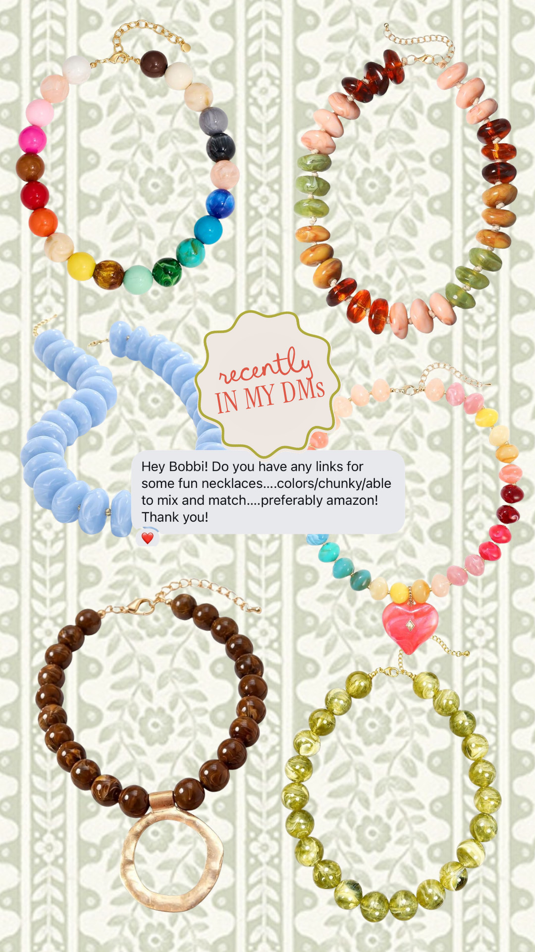 Loved this roundup!! Some fun affordable beaded necklaces!

#LTKootd #LTKmomlife #LTKSaleAlert