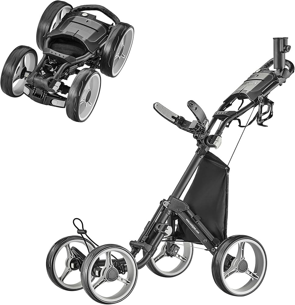 CaddyTek Explorer V8 - SuperLite 4 Wheel Golf Push Cart, Explorer Version 8 | Amazon (US)