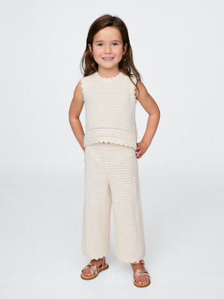 Baby & Toddler Crochet Wide-Leg Pants | Gap (US)