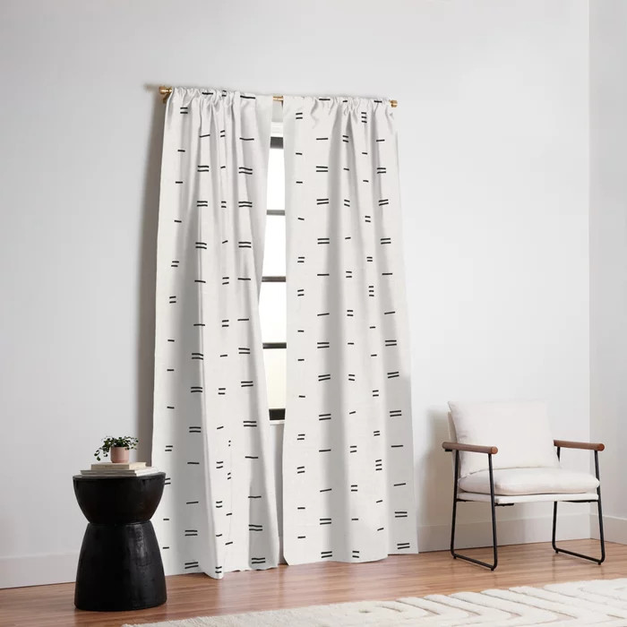 HAMMAH MUDCLOTH Blackout Curtain by hollizollinger | Society6