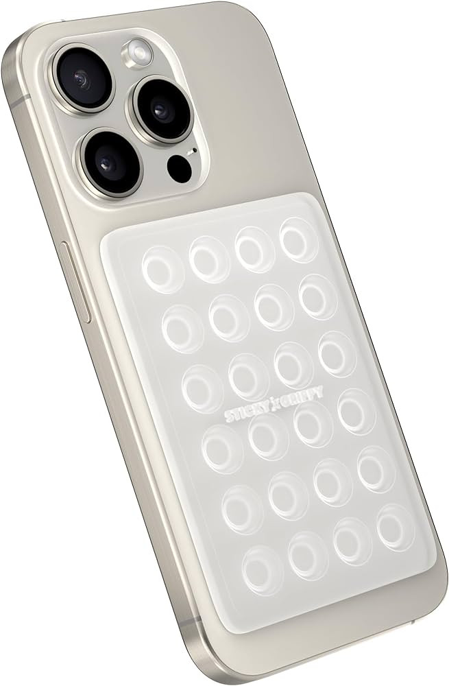 StickyGrippy Suction Phone Case Mount, Silicon Adhesive Phone Accessory for iPhone and Android, H... | Amazon (US)
