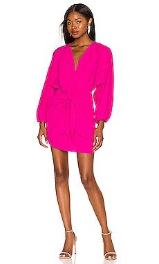 Amanda Uprichard Calabra Dress in Hot Pink from Revolve.com | Revolve Clothing (Global)