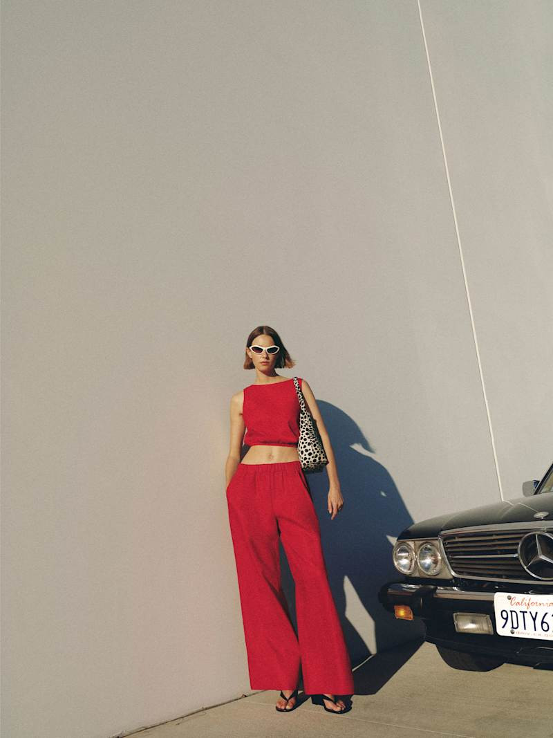 Fernando Linen Wide Leg Pant | Reformation (Global)