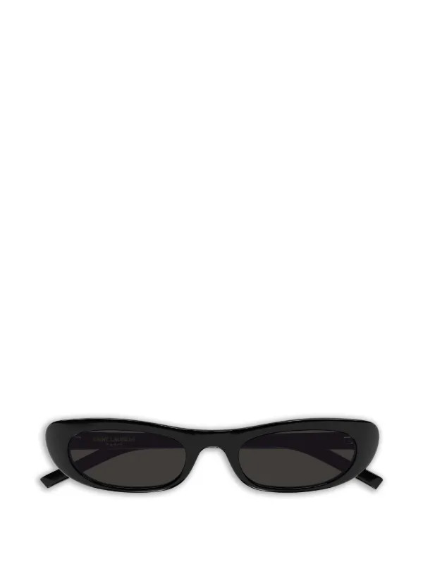 Saint Laurent Eyewear oval-frame Sunglasses | Black | FARFETCH | Farfetch Global
