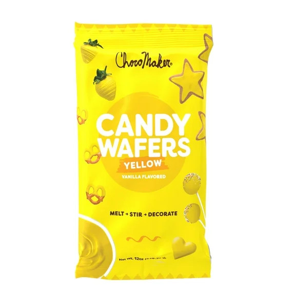 ChocoMaker Yellow Vanilla Flavored Candy Wafer Melts, 12 oz (340.2g), Gluten Free | Walmart (US)