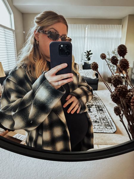 Can’t see the haters. ✨ sunglasses, wool coat, mock neck, turtleneck, maternity style 

#LTKunder100 #LTKbump #LTKunder50