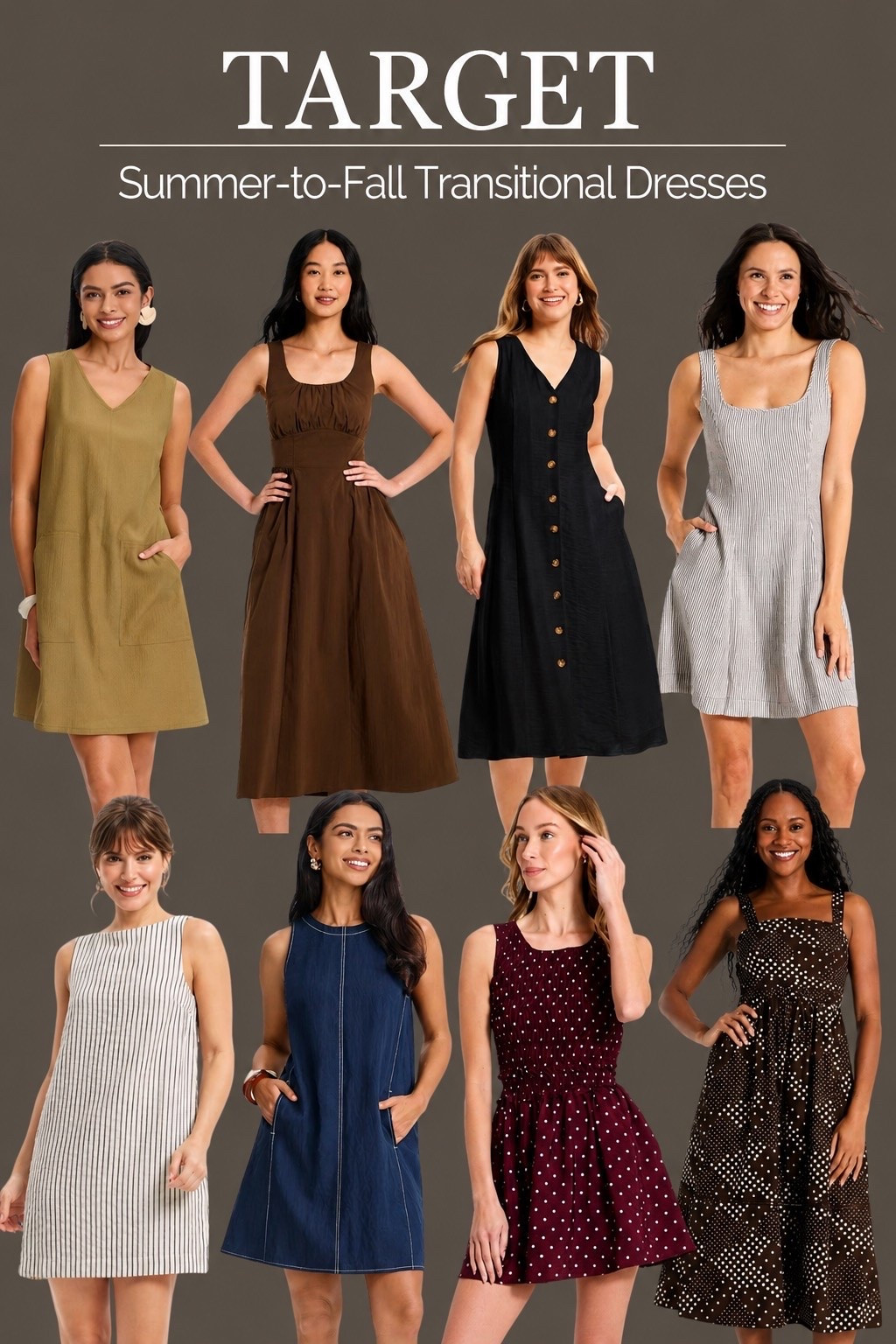 Target dresses perfect for the summer-to-fall transition 🤎🍂 These new Target finds are easy to wear now while it’s still warm and transition right into fall with a denim jacket, cardigan or lightweight sweater. So many cute neutrals, rich fall colors + versatile styles for work, weekends and everyday wear!

Shop all of my favorite Target summer-to-fall dresses linked here! 🛍️

#TargetStyle #TargetFinds #TargetFashion #TargetDresses #FallFashion #FallOutfits #SummerToFall #TransitionalStyle #AffordableFashion #WomensFashion #LTKStyle #LTKFinds

#LTKOver40 #LTKMidsize #LTKWorkwear