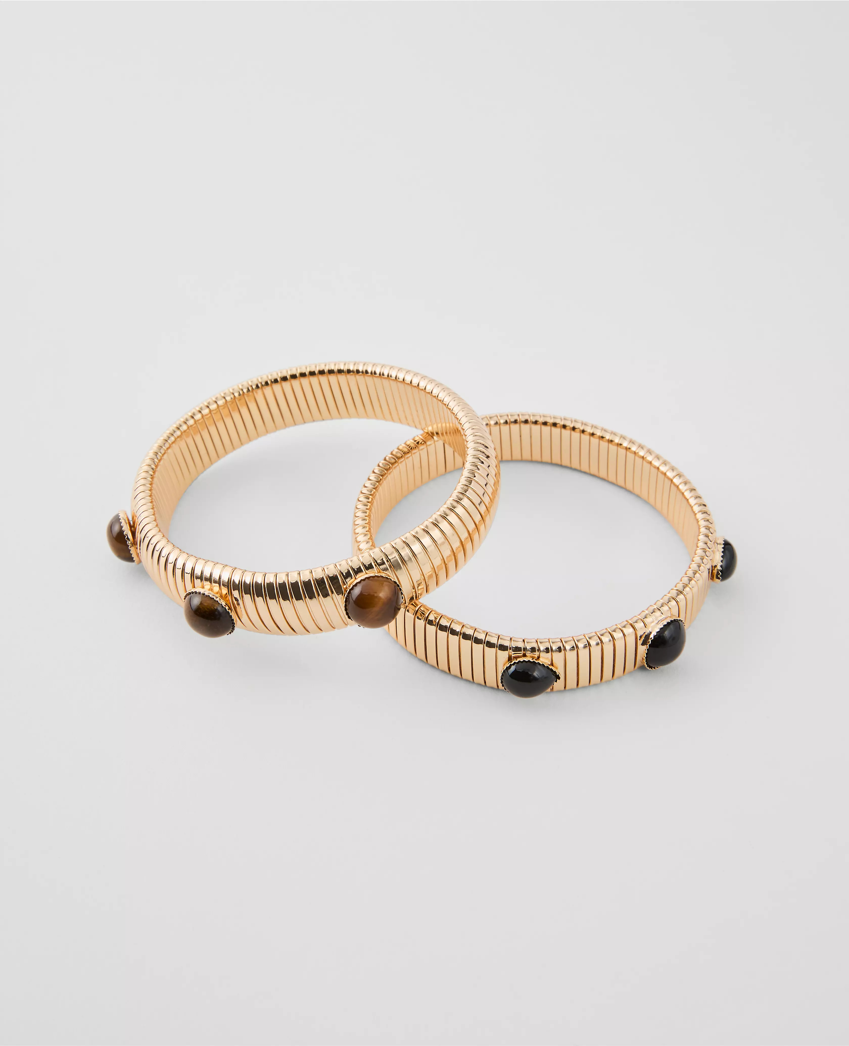Metal Gem Stretch Bracelet Set | Ann Taylor
