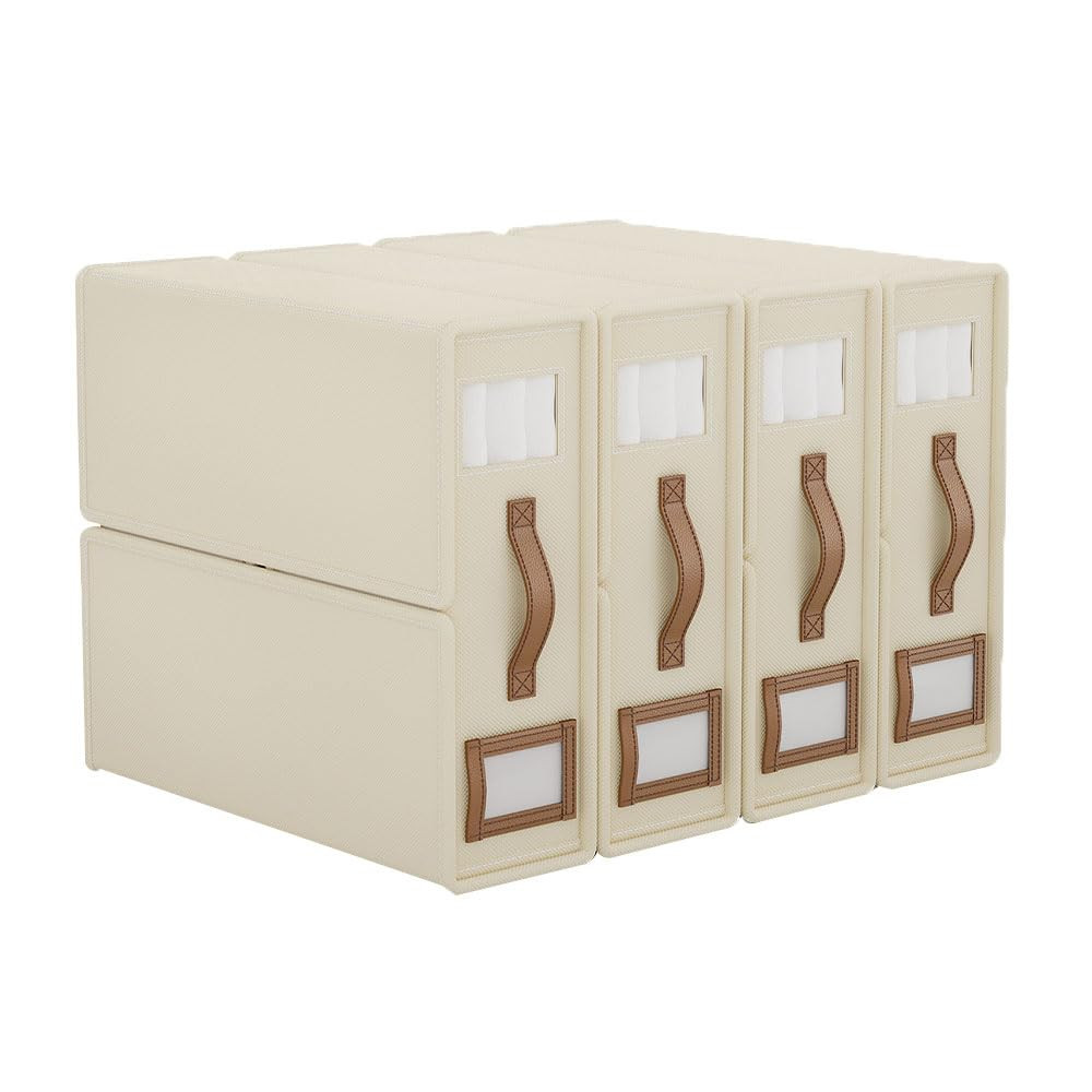 ARRAS 4 Pack Bed Sheet Organizers (King & Queen Size) I Foldable Storage With Window & Label IShe... | Amazon (US)