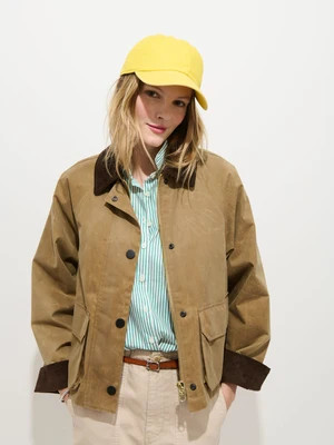 Chiltern Cropped Jacket In Waxed Canvas | Alex Mill