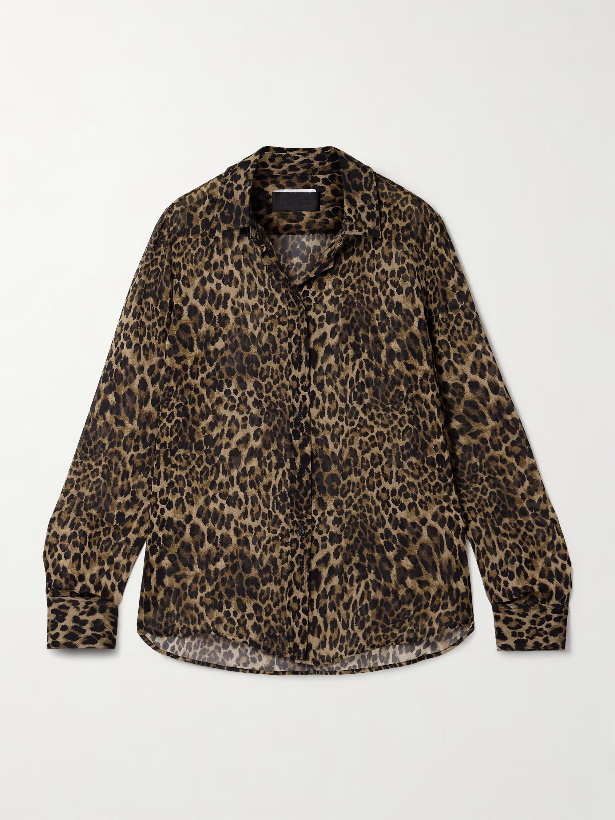 Gaia leopard-print silk crepe de chine shirt | NET-A-PORTER (US)
