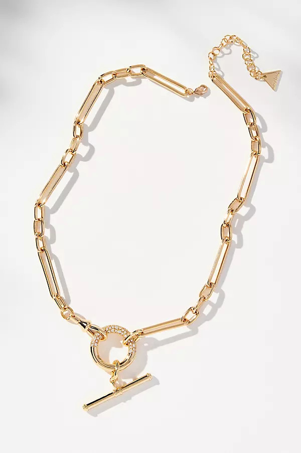 Crystal Paperclip Necklace | Anthropologie (US)