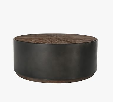 Brockton 39.5" Round Reclaimed Wood Coffee Table | Pottery Barn (US)