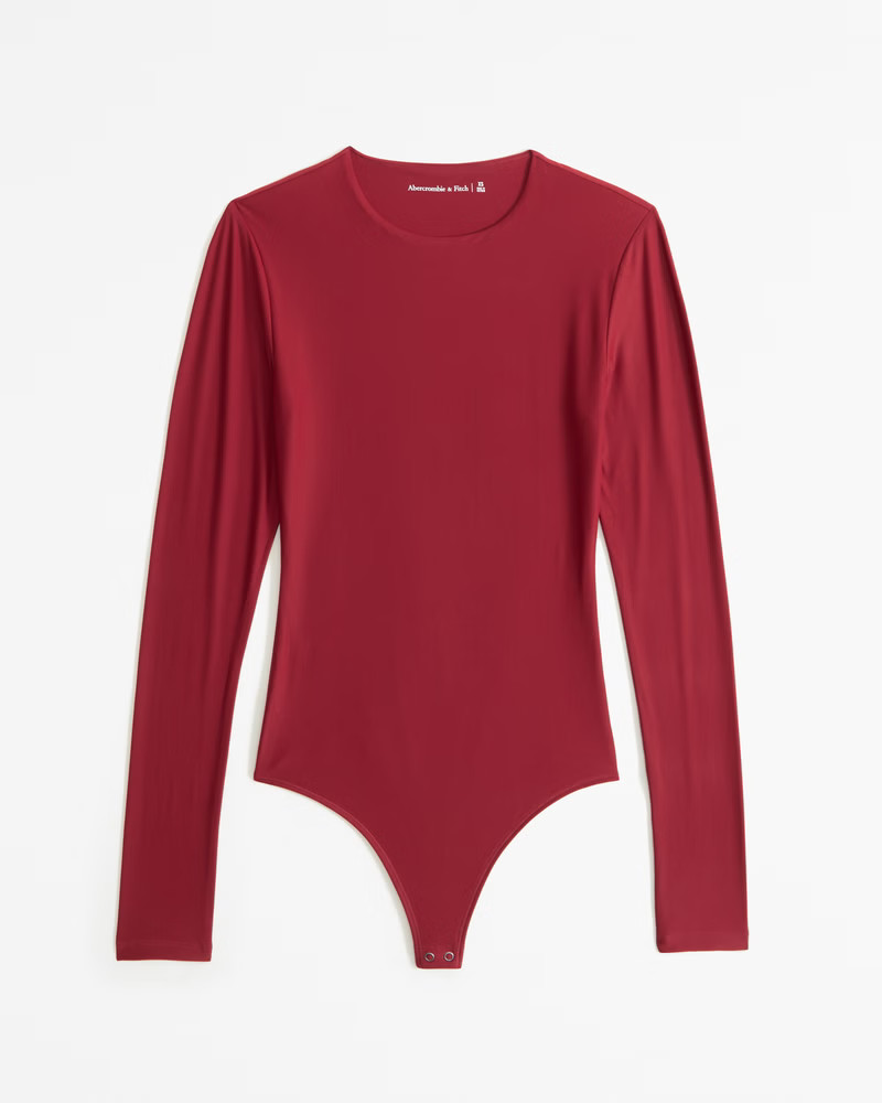 Soft Matte Seamless Long-Sleeve Crew Bodysuit | Abercrombie & Fitch (US)