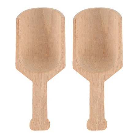 Frcolor Wooden Spoon Scoop Salt Spoons Bath Tea Scoops Wood Coffee Mini Small Powder Ice Cream Sugar | Walmart (US)