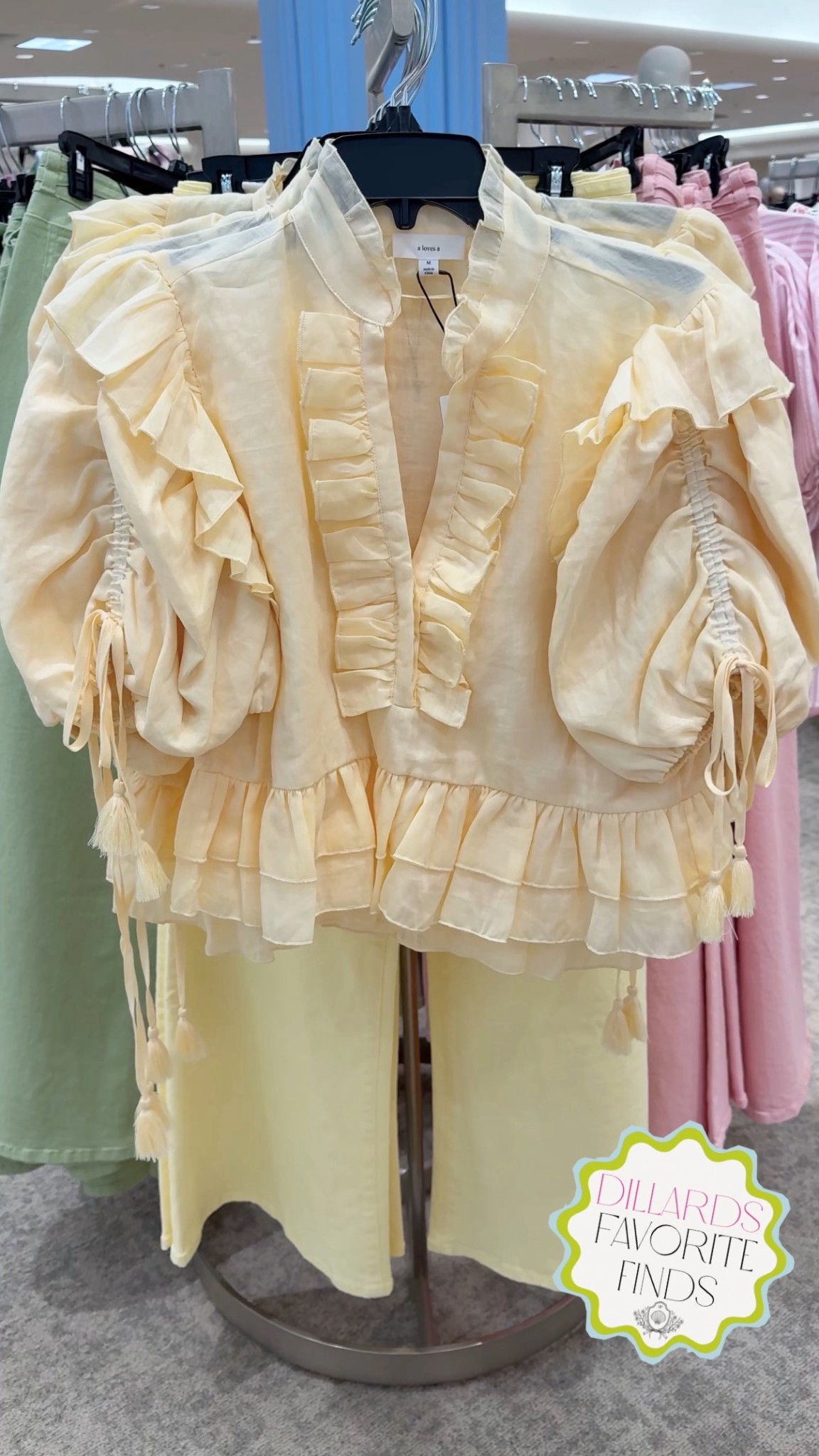 Ruffle top, butter yellow, yellow top, Dillards dresses, Dillards outfits, Dillards wedding guest dress, Dillards vacation dress, polka dot dress, beach dress, beach vacation, graduation dress, occassion dress, formal dress, party dress 

More linked in my LTK profile!🌸 more clothes, swim, shoes/bags! 

Dillards will forever be my favorite!😍 


#LTKWorkwear #LTKootd #LTKSeasonal