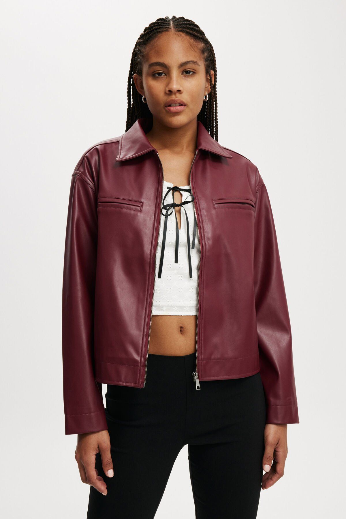 Ivy Faux Leather Jacket | Cotton On (UK)