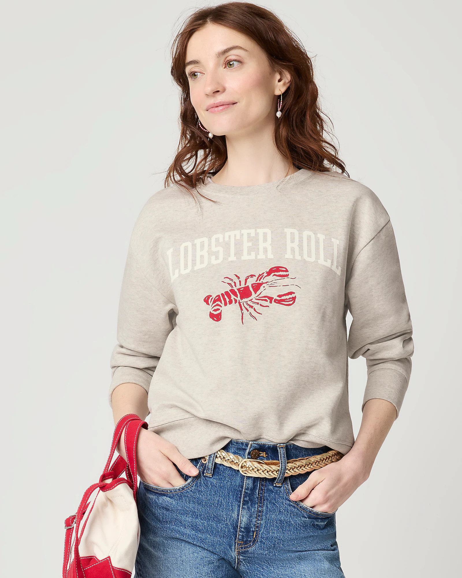 100% cotton lobster roll graphic sweatshirt | J.Crew Factory