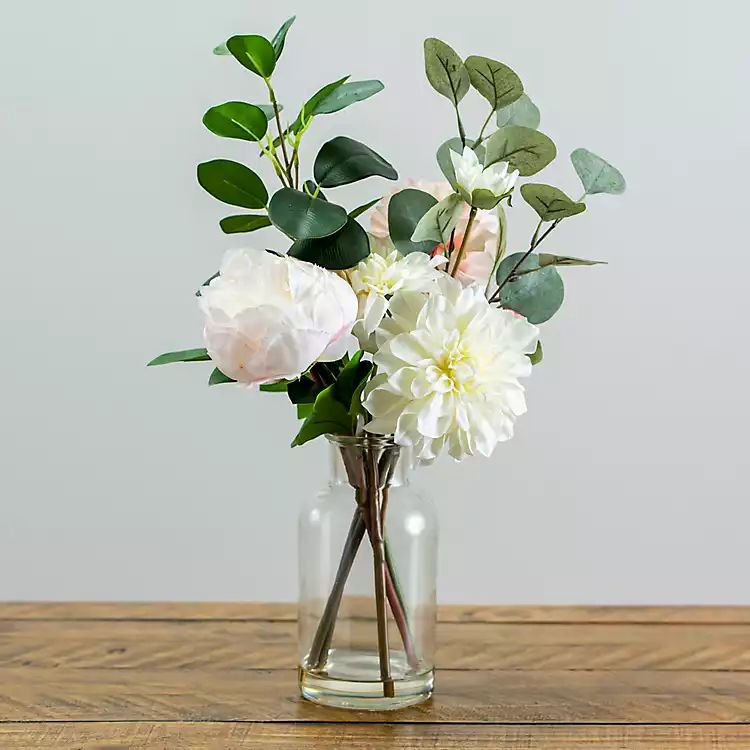 Peony and Eucalyptus Mix Arrangement, 20 in. | Kirkland's Home