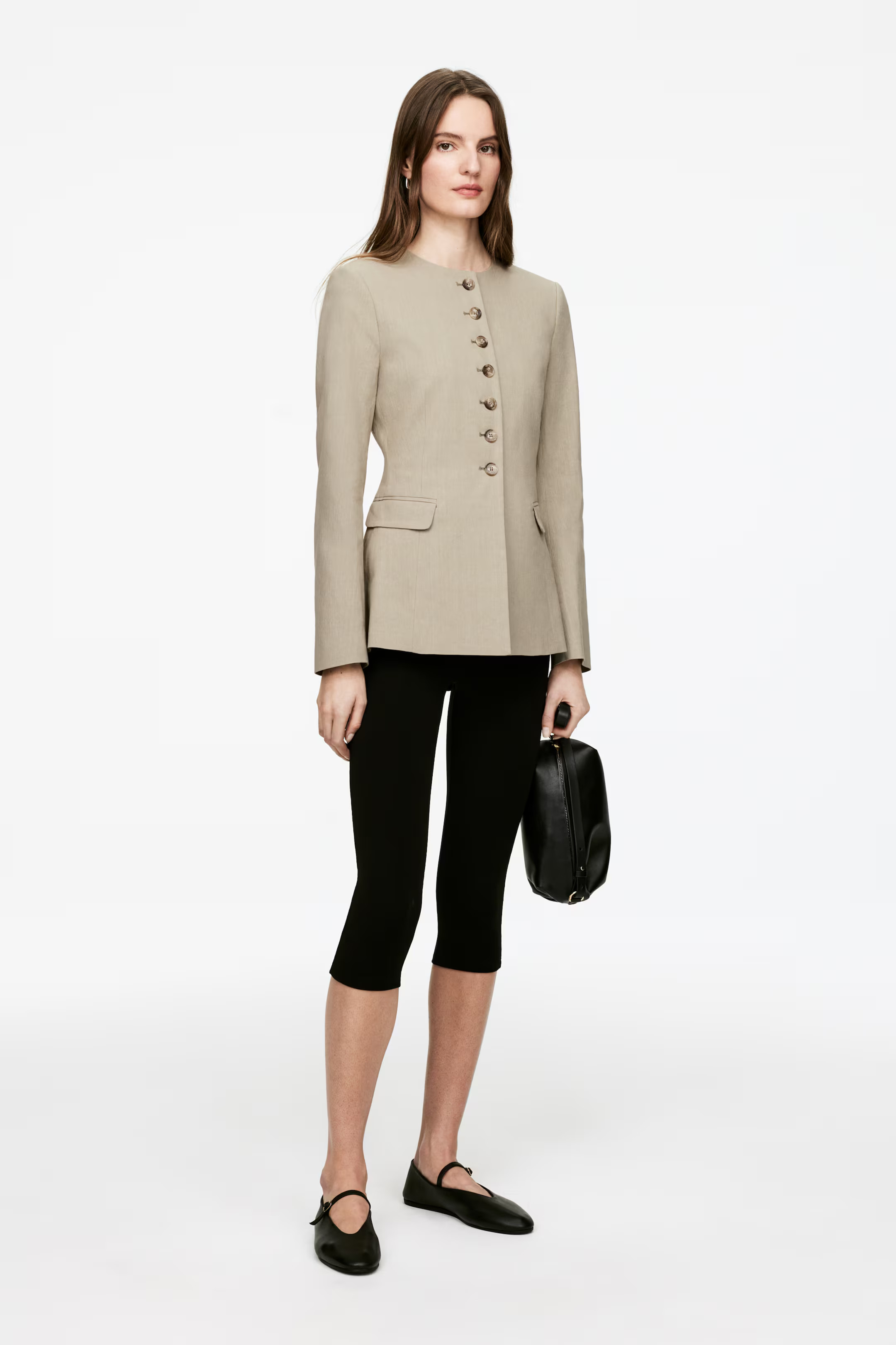 Linen-Blend Blazer | H&M (UK, MY, IN, SG, PH, TW, HK)