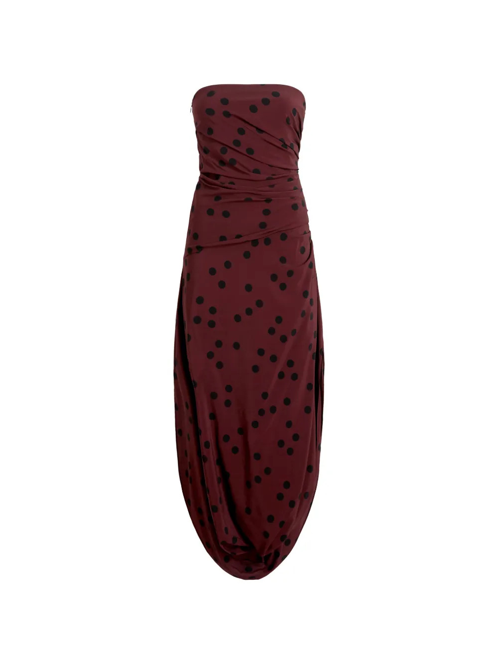 Nayara dress in printed dot stretch viscose | Farfetch Global