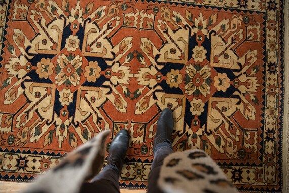 4x6 Vintage Romanian Kazak Design Rug | Etsy | Etsy (US)