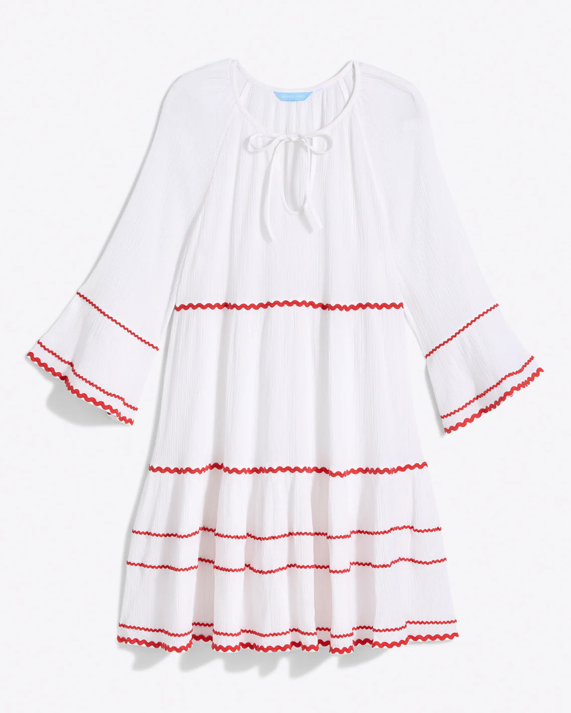 Crinkle Cotton Tiered Dress | Draper James (US)