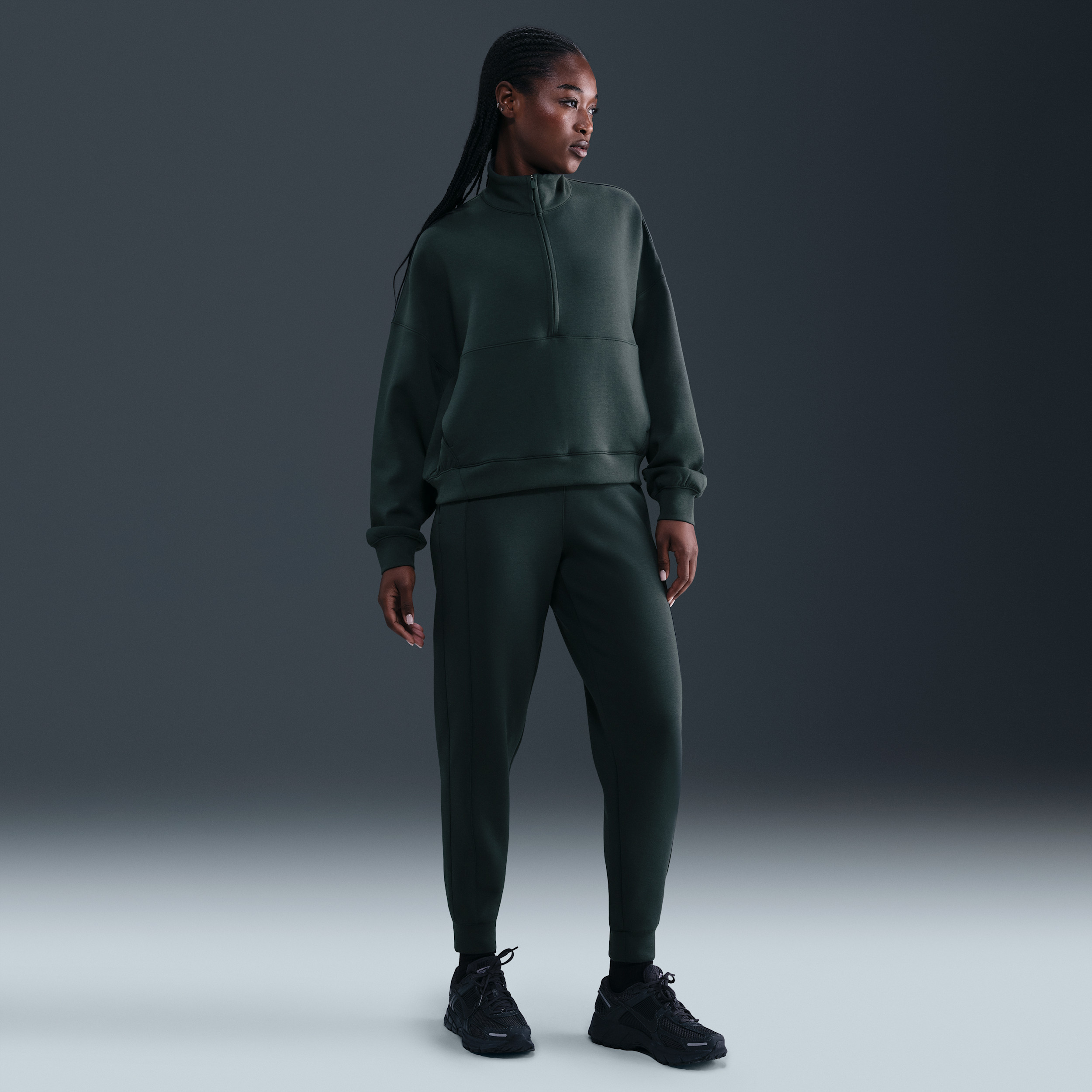 Nike Women's 24.7 ImpossiblySoft Dri-FIT Mid-Rise Jogger Pants in Green | HQ8184-390 | Nike (US)