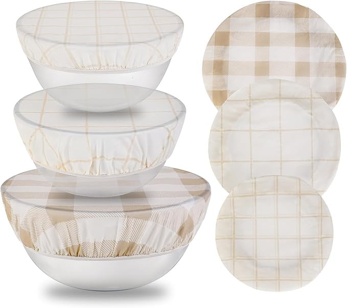 Tirphy Reusable Bowl Covers for Bread Proofing - Beeswax Bowl Covers Reusable 8/10/12 Inch - Elas... | Amazon (US)