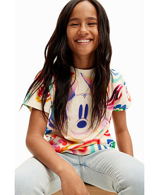 Girls Girls's Multicolour Mickey Mouse T-shirt | Macy's