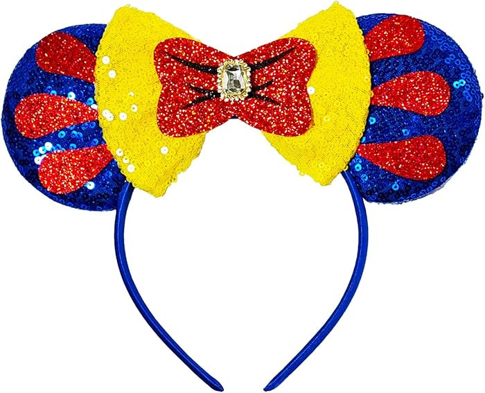 MADO SN WHITE mouse ear headbands for women, Blue princess ears for adults women little girls (SN... | Amazon (US)