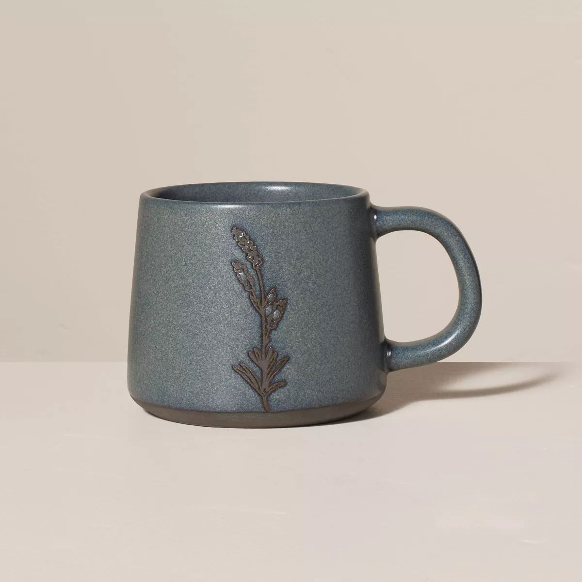 11oz Stoneware Wheat Stem Mug Blue - Hearth & Hand™ with Magnolia | Target