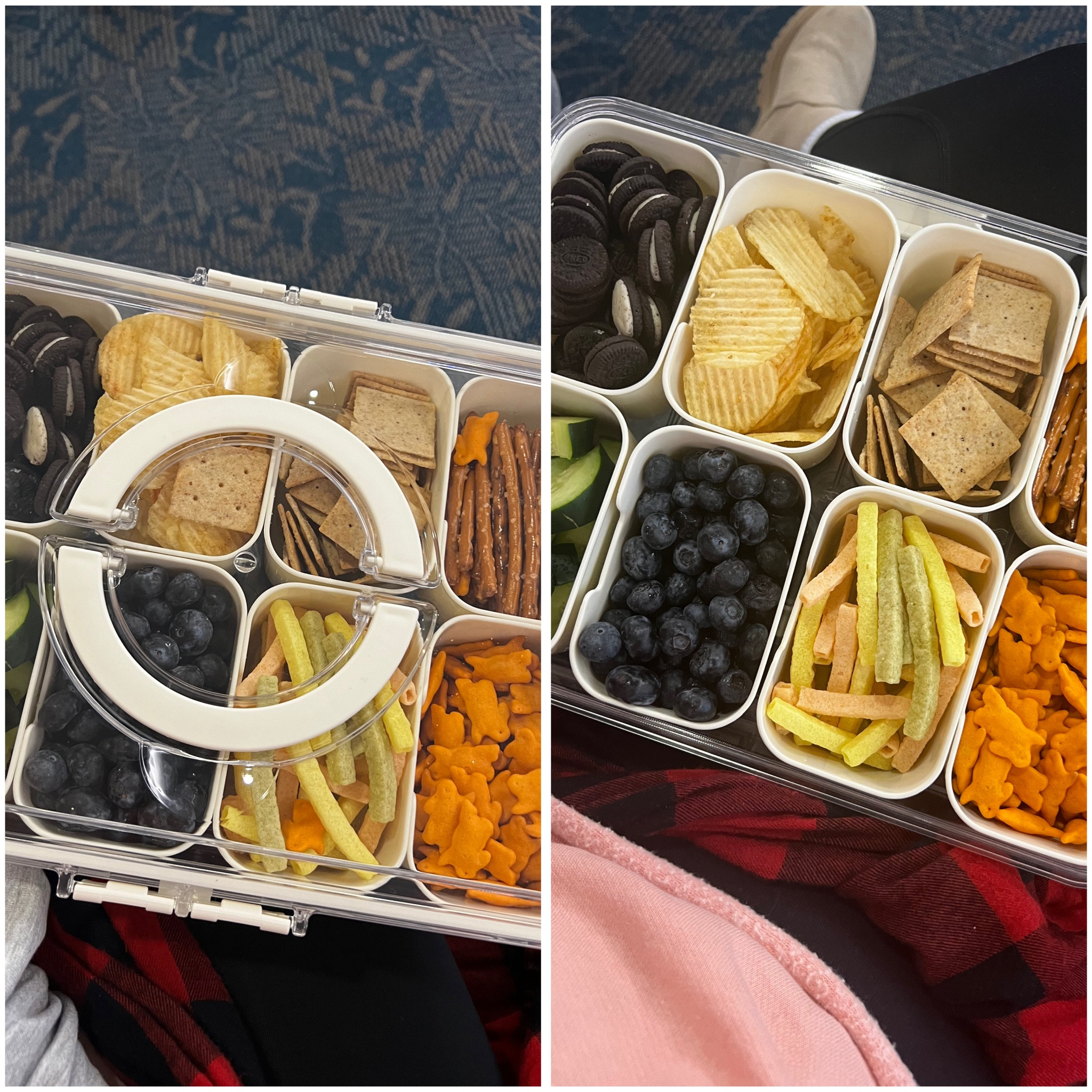 This snackle box has come in CLUTCH for my toddler at the airport today! 👌🏼 highly recommend it! 

#founditonamazon #toddlertravel 

#LTKkids #LTKtravel #LTKbaby