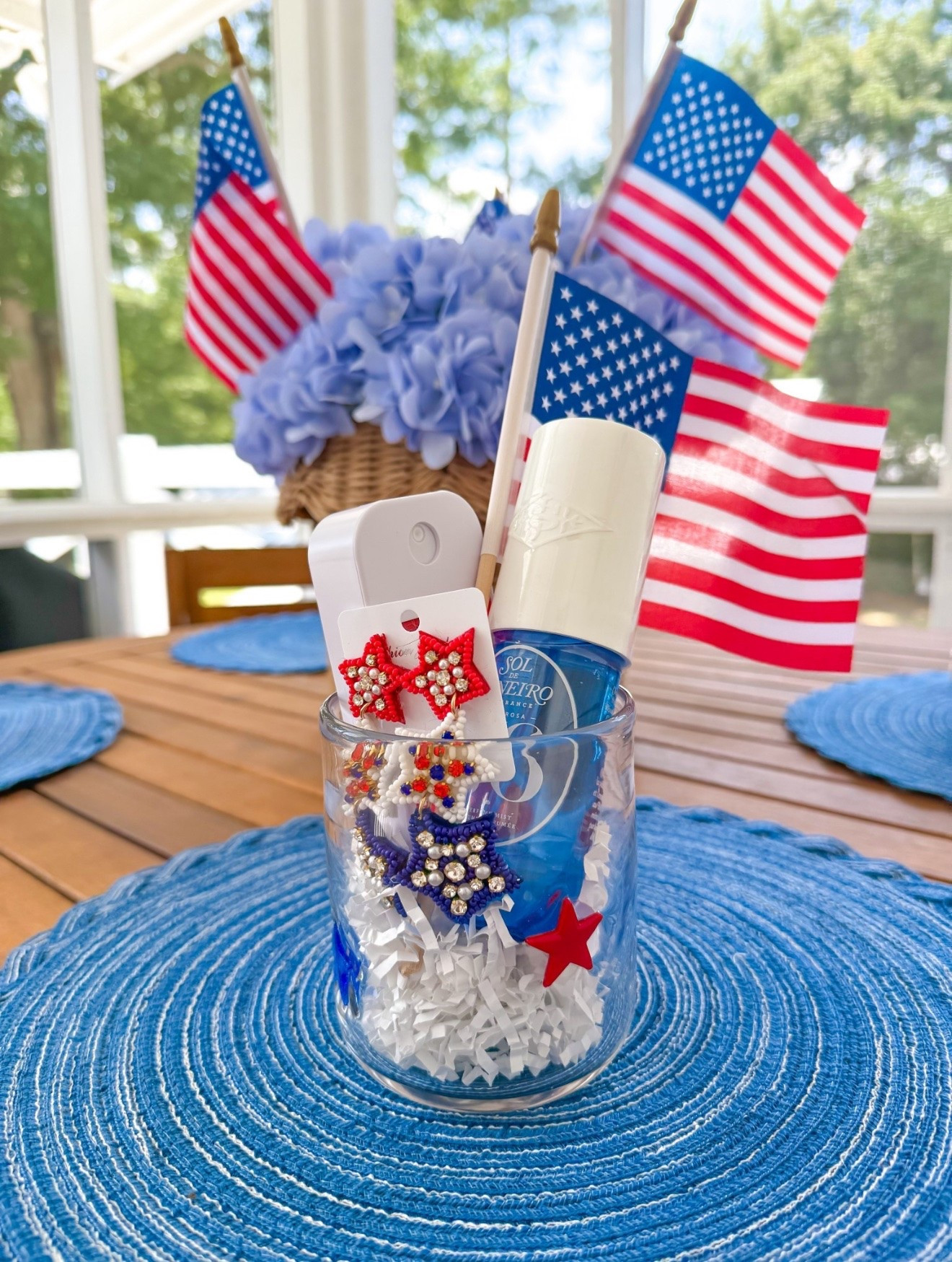 Patriotic gift idea - stars icon glass 



Memorial Day
4th of July 
Patriotic home decor 
Gifts for her 
Mini gift basket

#LTKSeasonal #LTKselfcare
