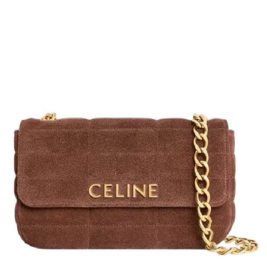 Celine Logo Monochrome Matelasse Shoulder Bag | Jomashop.com & JomaDeals.com