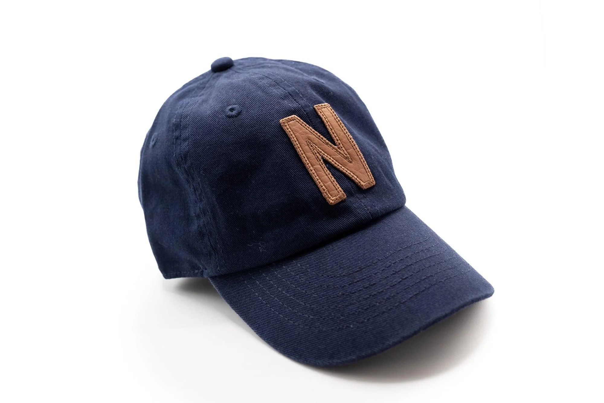 Navy Blue Hat + Textured Letter | Rey to Z