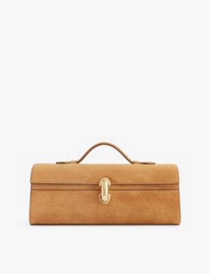 Symmetry Slim Suede Top-Handle Bag | Selfridges